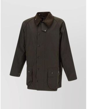 Barbour Waxed Cotton Regular-Fit Jacket - Grey