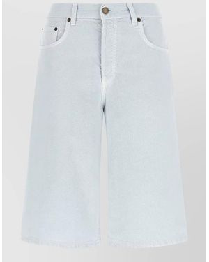 Haikure New Becky Twill 45 Tailored Bermuda Shorts - Blue