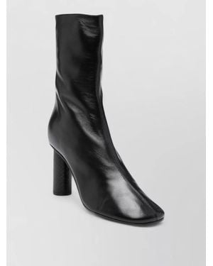 Paris Texas Alice Leather Ankle Boots Pointed Toe - Black