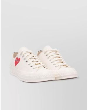COMME DES GARÇONS PLAY Cotton Low-Top Trainers - Natural