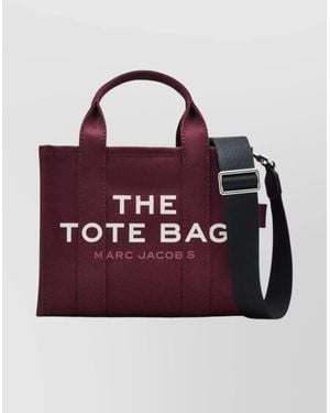 Marc Jacobs Small Canvas Tote Bag With Adjustable Strap - Purple