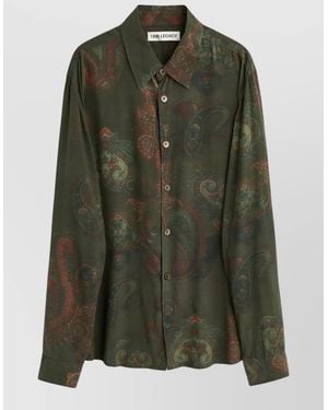 Our Legacy Paisley Print Long Sleeve Shirt - Green
