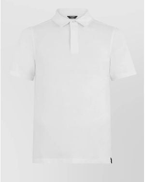 K-Way Cotton Short-Sleeve Polo Shirt - White