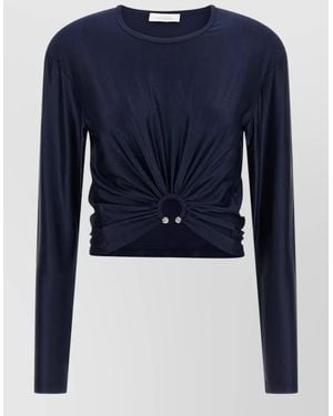 Rabanne Long-Sleeve Top - Blue