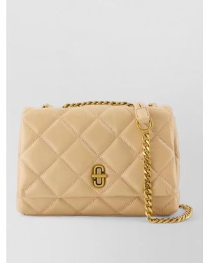 Marc Jacobs Leather Chain Clutch Bag - Natural