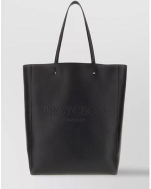 Jimmy Choo Studded Leather Tote Bag - Black