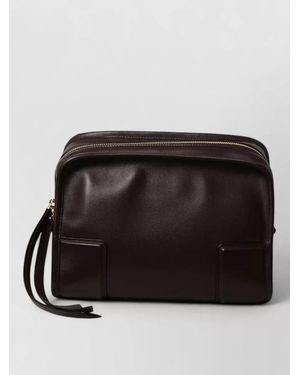 Loewe Amazona Small Calfskin Leather Tote Bag - Black