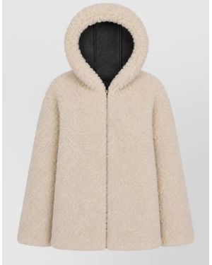 LA ROSE Faux Shearling Double-Face Coat - Natural