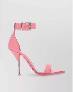 McQueen Satin Sandals - Pink