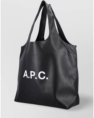 A.P.C. Ninon Tote Bag Large Handles - Black
