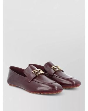Fendi Leather Loafers - Brown
