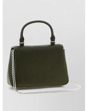 Tory Burch Charlie Mini Shoulder Bag Chain Strap - Green