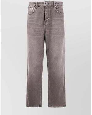 Represent Denim Baggy Straight-Leg Trousers - Grey