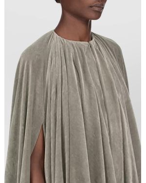 Rick Owens Velvet Short-Sleeve Mini Dress - Brown