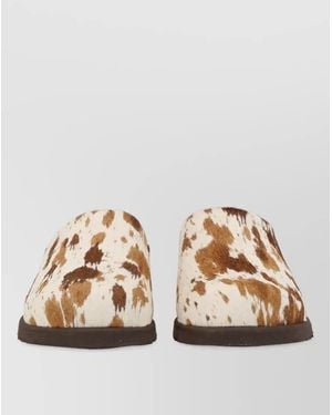 UGG Leather Slippers - Natural