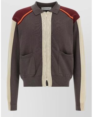 Kiko Kostadinov Cropped Cotton Zip Cardigan - Black