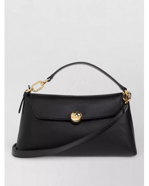 Furla Shoulder Bag Detachable Strap Tone Hardware - Black