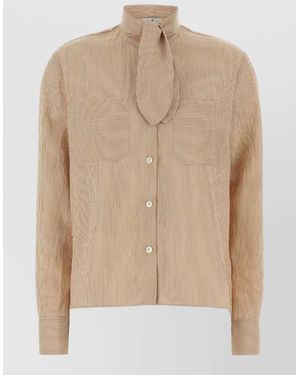 PT Torino Embroidered Shirt Jacket - Natural