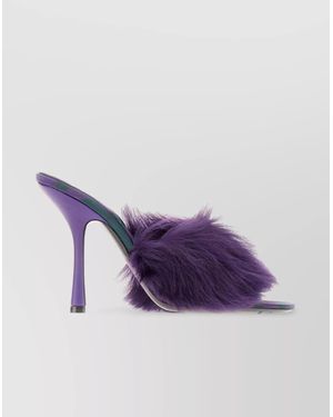 Burberry Fabric Minnie Sandals - Purple