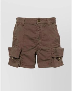Pinko Cotton Shorts - Brown