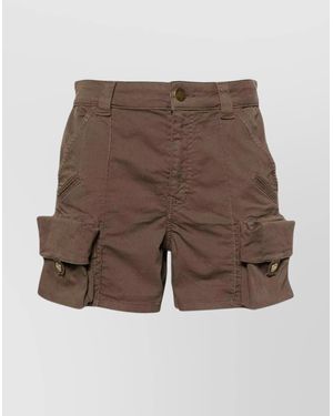 Pinko Cotton Shorts - Brown