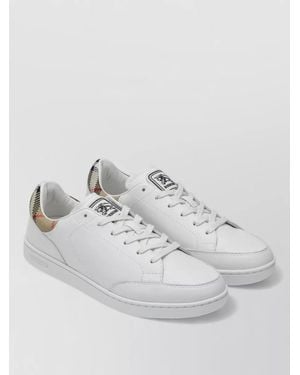 Burberry Leather Low-Top Trainers - White
