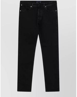 Stone Island Denim Jeans Belt Loops Five Pocket Design - Black