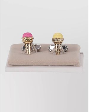 Paul Smith Cufflinks Ice Cream Cone Motif - Pink