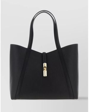 Furla 'Silhouette Structured Top Handles' - Black