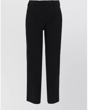 PT Torino Regular-Fit Straight Trousers - Black