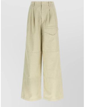 AURALEE Wide-Leg Cargo Pants - Natural