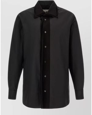 Maison Margiela Fusion Tailored Shirt Long Sleeves Panel - Black