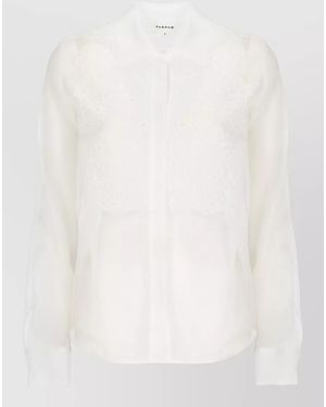 P.A.R.O.S.H. Silk Long-Sleeve Shirt - White