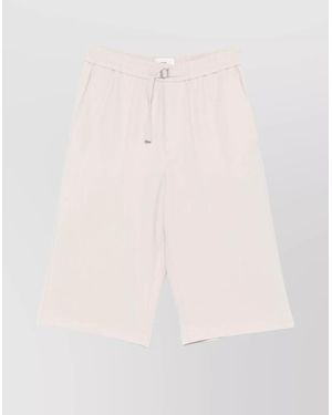 Ami Paris Tailored Shorts With Pockets And Elastic Waistband - Pink