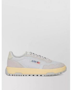 Autry Leather Lace-Up Trainers - Multicolour