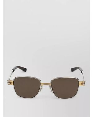 Bottega Veneta Bv1380S Metal Square Sunglasses 18 - Brown