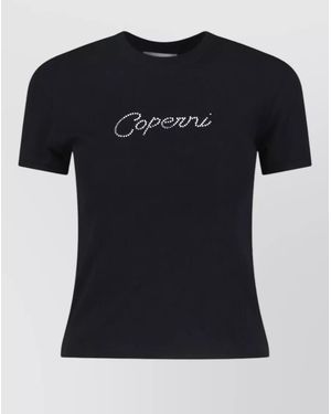 Coperni Cotton Short-Sleeve T-Shirt - Black