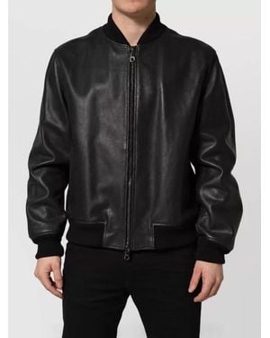 Dolce & Gabbana Leather Biker Jacket - Black