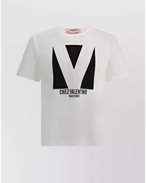 Valentino Cotton Logo Print T-Shirt - Multicolour