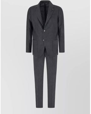 Lardini Single-Breasted Coat - Black
