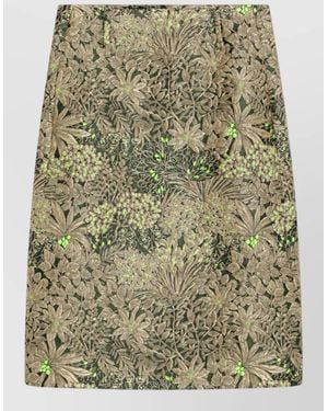 Dries Van Noten Pleated Skirt - Natural