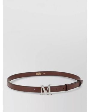 Max Mara Leather Belt - Grey