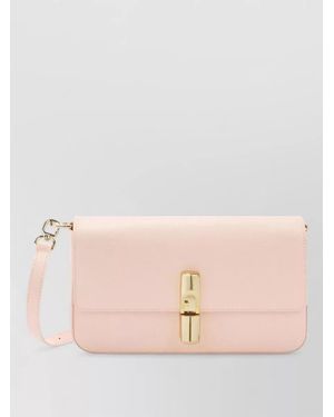 Furla Crossbody Bag Adjustable Strap Tone Hardware - Pink