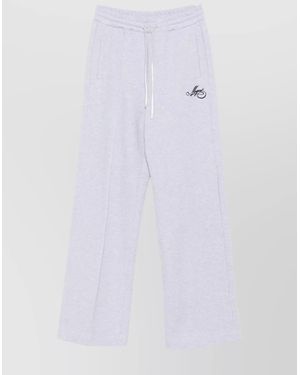 MSGM Straight-Leg Track Pants - White
