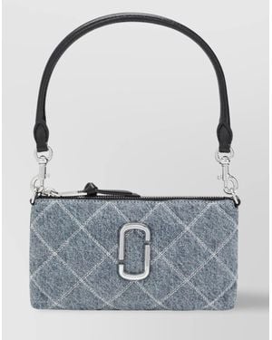 Marc Jacobs Quilted Denim Bucket Bag With Detachable Strap - Blue