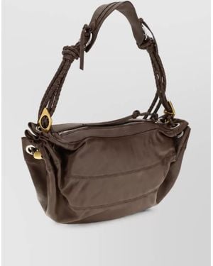 Isabel Marant Maia Lambskin Clutch Bag - Brown