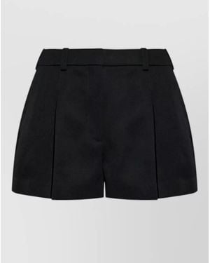 Givenchy Wool Pleated Bermuda Shorts - Black