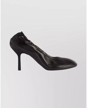 Balenciaga Leather Shibuya 80 Court Shoes - Black