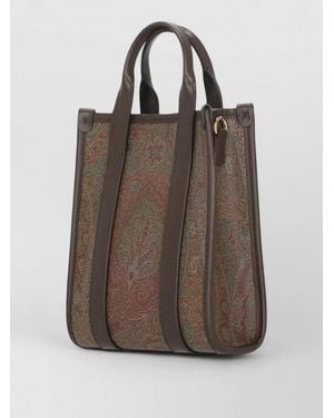 Etro Hand Paisley Tote Bag - Brown