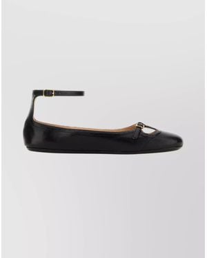 Chloé Leather Ballerina Shoes Featuring Buckle Detail - Multicolor